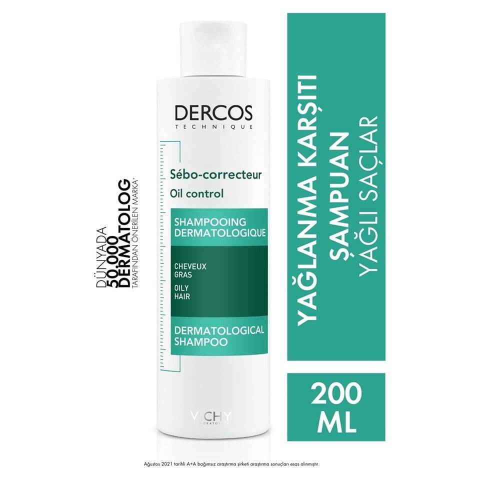 Vichy Dercos Sebum Control Shampoo 200 ml - 1