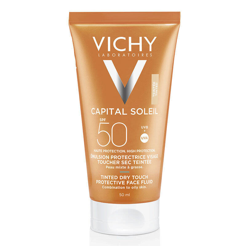 Vichy Ideal Soleil Karma Ve Yağlı Cilt Spf50 Renkli Güneş Koruyucu Emülsiyon 50ml - 1