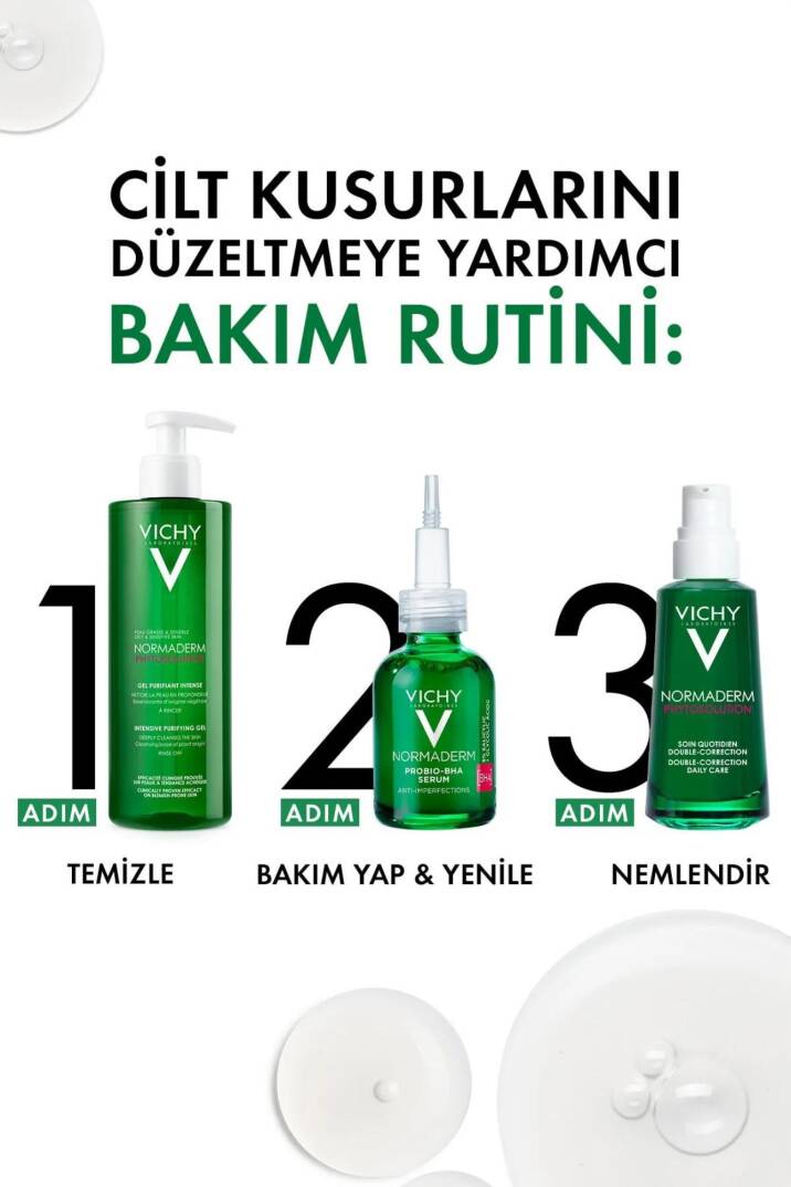 Vichy Normaderm Phytosolution Arındırıcı Yüz Temizleme Jeli, Yağlı ve Karma Ciltler 400 ml - 6