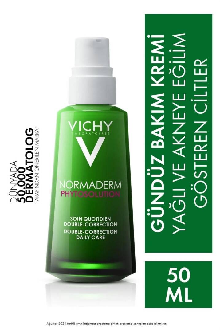 Vichy Normaderm Phytosolution Cilt Kusuru Kaşıtı Bakım Kremi, Yağlı ve Karma Ciltler 50 ml - 1