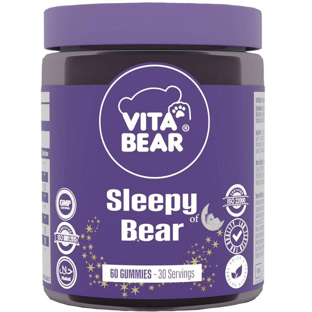 Vita Bear Sleepy Bear Uyku Düzenleyici Vitamin 60 Adet - 1