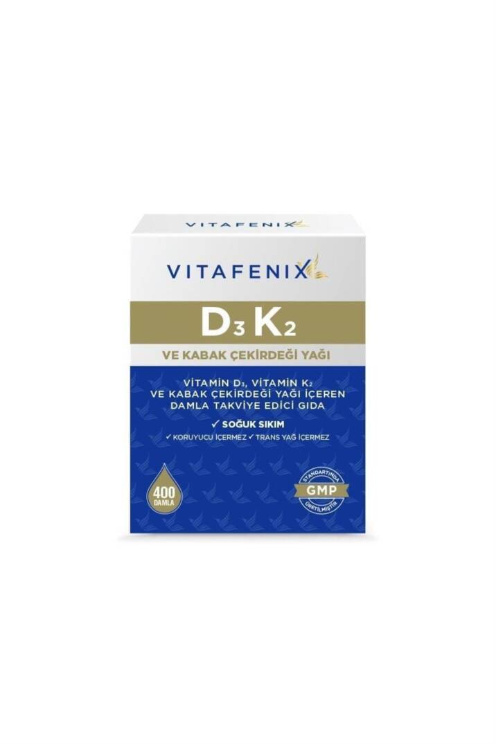Vitafenix D3k2 Ve Kabak Çekirdeği Yağı Içeren Takviye Edici Gıda - 1