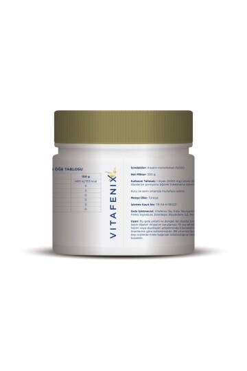 Vitafenix%100 Saf Mikronize Kreatin Monohidrat 300G Toz Sporcu Takviyesi - 2