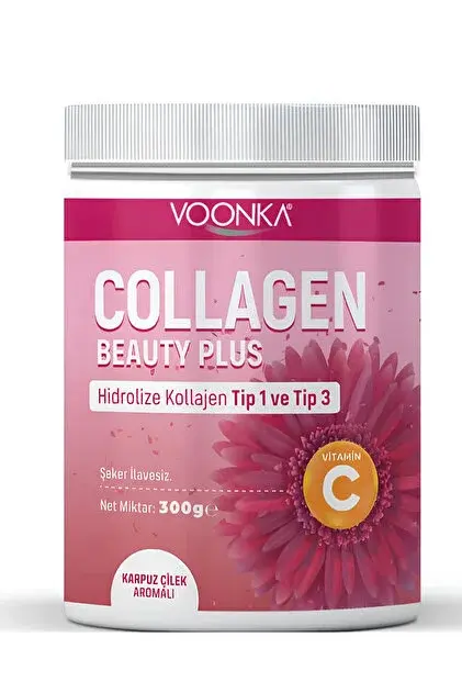 Voonka Collagen Beauty Plus Karpuz Çilek Aromalı 300gr - 1
