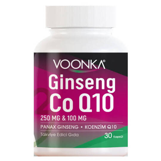 Voonka Ginseng Coq10 Koenzim 30 Kapsül
