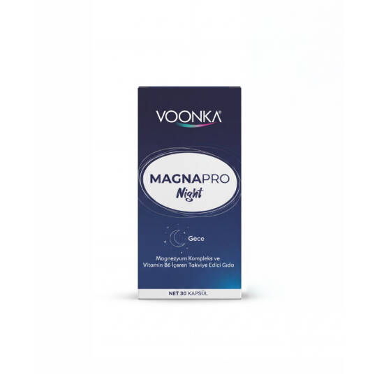 Voonka Magnapro Night Magnezyum Kompleks 30 Kapsül