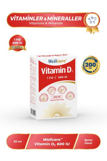 Wellcare Vitamin D3 Sprey 600 IU 30 ml