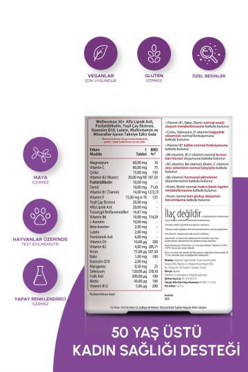 Wellwoman 50 Yaş Üstü 30 Tablet - 2