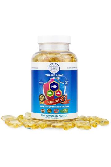 Zühre Ana Omega 3 Balık Yağı - 200 Kapsül (1300 Mg) - 2