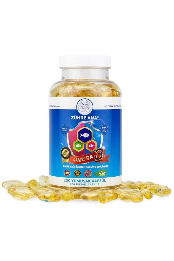 Zühre Ana Omega 3 Balık Yağı - 200 Kapsül (1300 Mg) - 2
